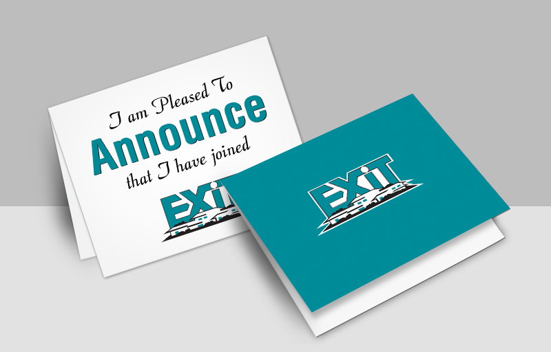 Exit Realty Real Estate Blank Folded Note Cards -  stationery | BestPrintBuy.com
