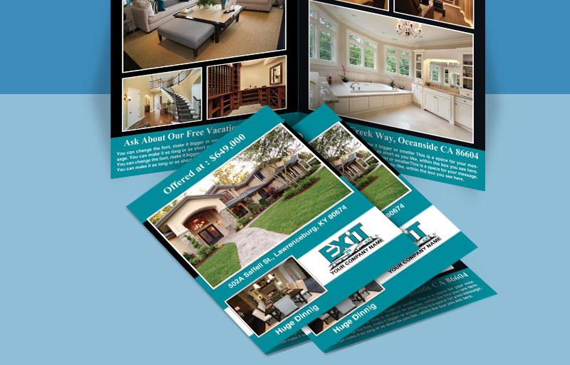 EXIT Real Estate - Four sided flyers BestPrintBuy.com