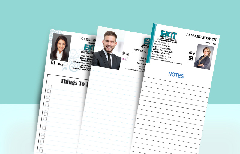 Exit Realty Notepads With Photo - Exit Realty approved vendor personalized realtor marketing materials | BestPrintBuy.com