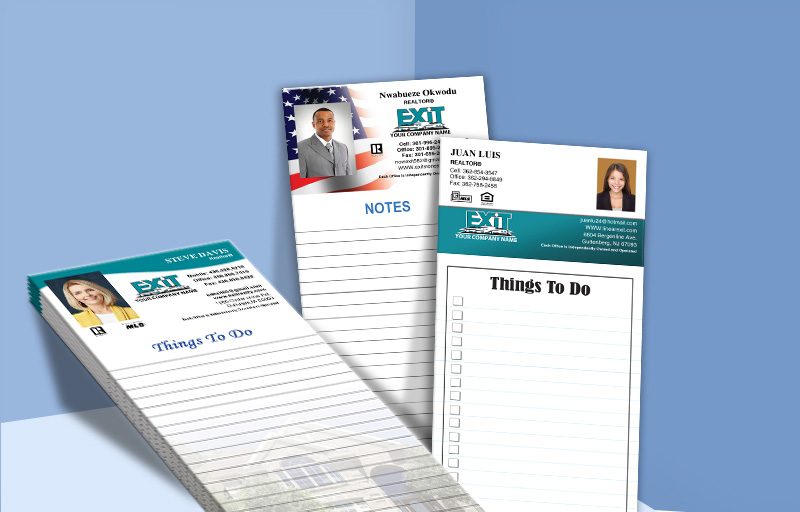 Exit Realty Personalized Notepads - Exit Realty approved vendor custom stationery and marketing tools | BestPrintBuy.com