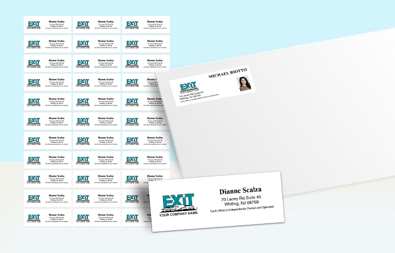 Exit Realty Real Estate Return Address Labels - Exit Realty approved vendor personalized mailing labels for envelopes | BestPrintBuy.com
