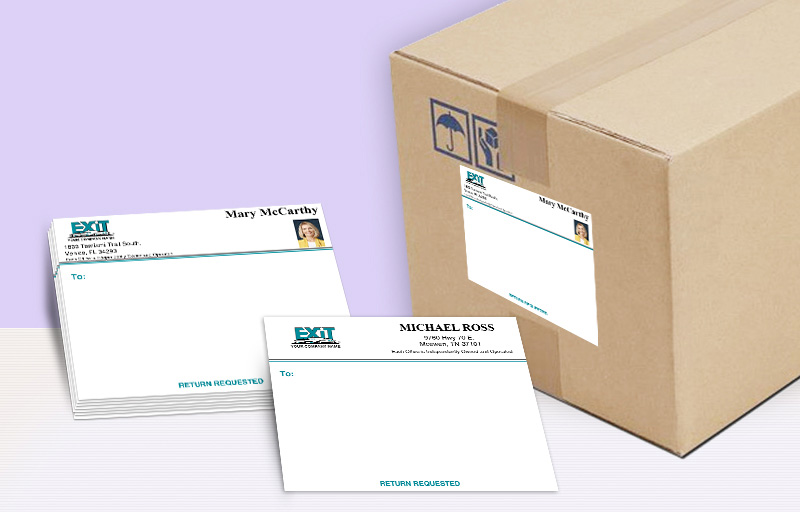 Exit Realty Real Estate Shipping Labels - Exit Realty approved vendor personalized mailing labels | BestPrintBuy.com