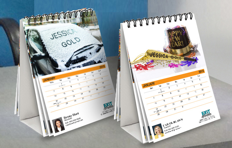 Exit Realty WOW! Desk Calendars - Exit Realty approved vendor custom personalized marketing materials | BestPrintBuy.com