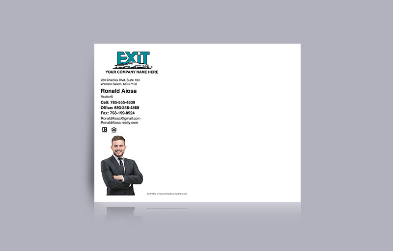 EXIT Real Estate Agent Envelopes - 10 X 13 - EXIT Approved Vendor Custom 10 x 13 document envelopes for Realtors, real estate agent envelopes | BestPrintBuy.com