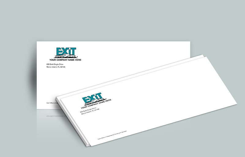 Exit Realty #10 Office Envelopes - Exit Realty Approved Vendor - Custom Stationery Templates for Realtors | BestPrintBuy.com