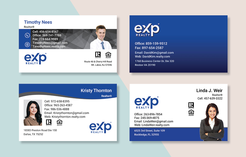eX Real Estate Business Card Magnets - eX  magnets with photo and contact info | BestPrintBuy.com