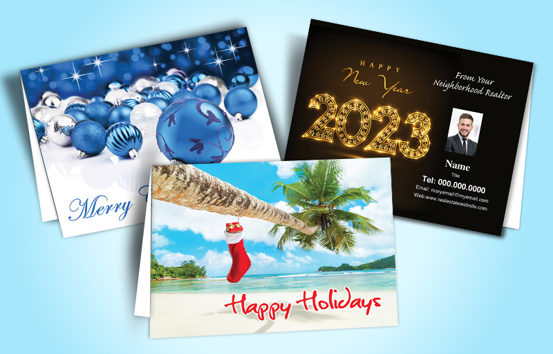Exit Realty Holiday Greeting Cards - Exit Realty approved vendor custom holiday note cards for realtors | BestPrintBuy.com