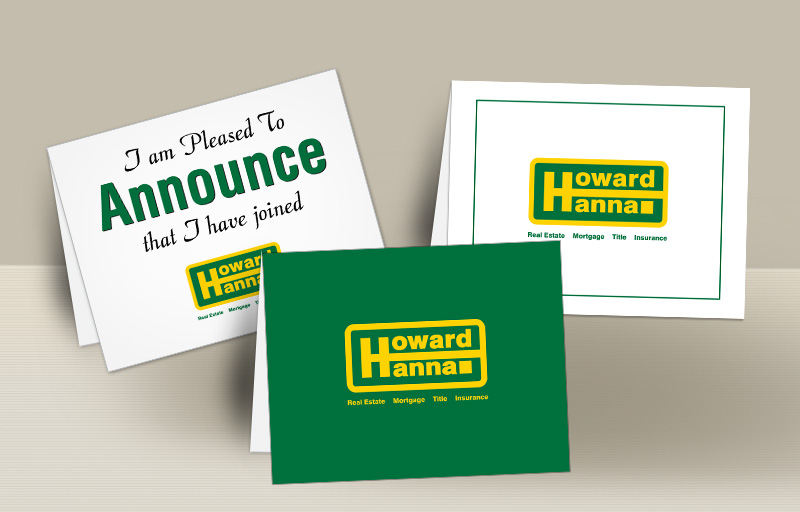 Howard Hanna Real Estate Blank Folded Note Cards -  stationery | BestPrintBuy.com