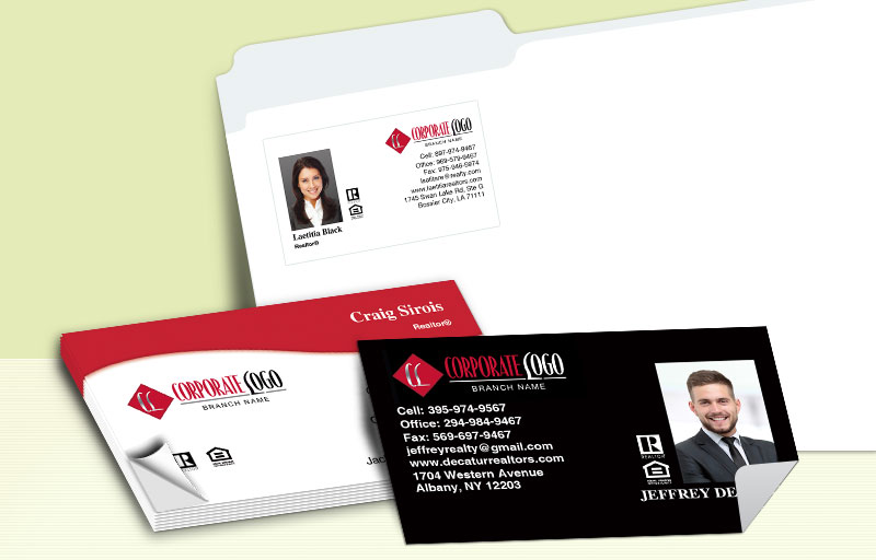 HomeSmart Real Estate Business Card Labels - HomeSmart Real Estate  personalized stickers with contact info | BestPrintBuy.com