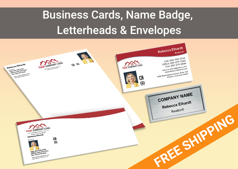 Independent Realtor Real Estate Bronze Agent Package - IR approved vendor personalized business cards, letterhead, envelopes and note cards | BestPrintBuy.com