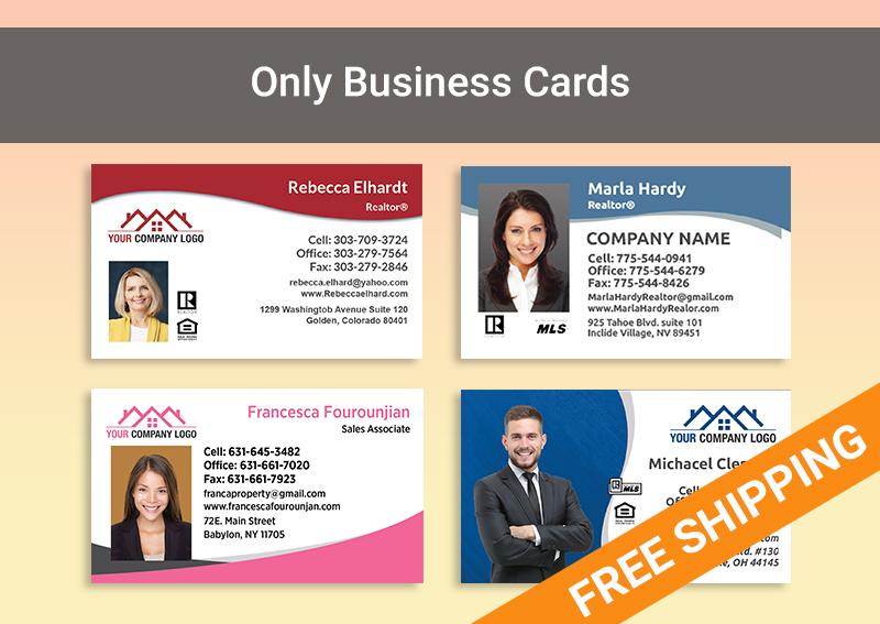 Independent Realtor Real Estate Gold Agent Package - IR approved vendor personalized business cards, letterhead, envelopes and note cards | BestPrintBuy.com