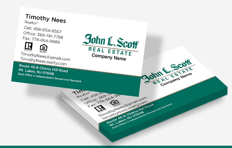 John L. Scott Real Estate Business Card Magnets Without Photo - John L. Scott Real Estate personalized marketing materials | BestPrintBuy.com