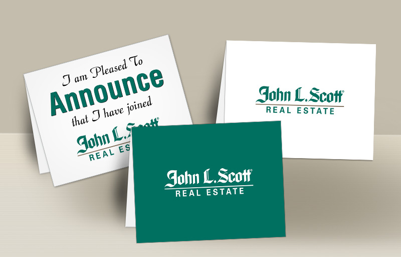 John L. Scott Real Estate Blank Folded Note Cards -  stationery | BestPrintBuy.com
