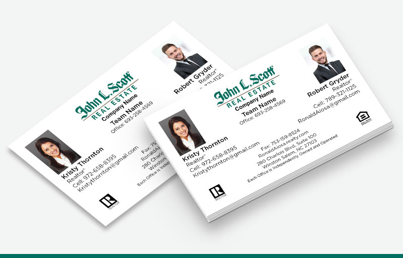 John L. Scott Real Estate Team Business Card Magnets - John L. Scott Real Estate personalized marketing materials | BestPrintBuy.com
