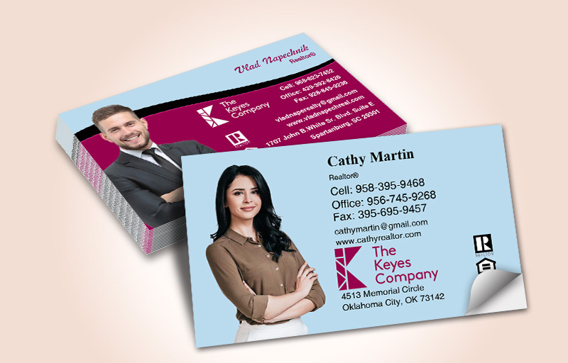The Keyes Company Real Estate Silhouette Business Card Labels - The Keyes Company marketing materials | BestPrintBuy.com