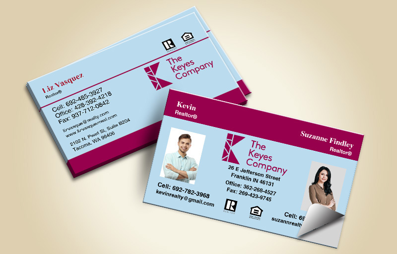 The Keyes Company Real Estate Team Business Card Labels - The Keyes Company marketing materials | BestPrintBuy.com