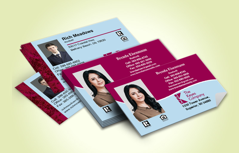 The Keyes Company Real Estate Business Card Labels With Photo - The Keyes Company marketing materials | BestPrintBuy.com