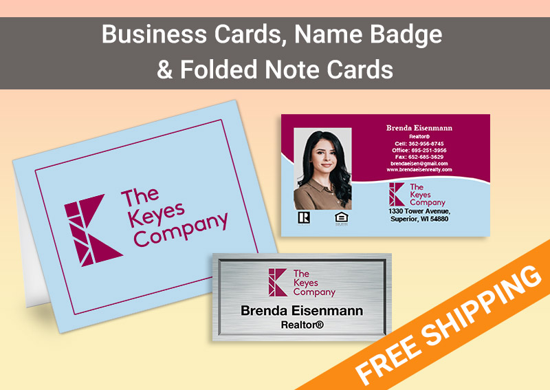 The Keyes Company Real Estate BC Agent Package - The Keyes Company approved vendor personalized business cards| BestPrintBuy.com