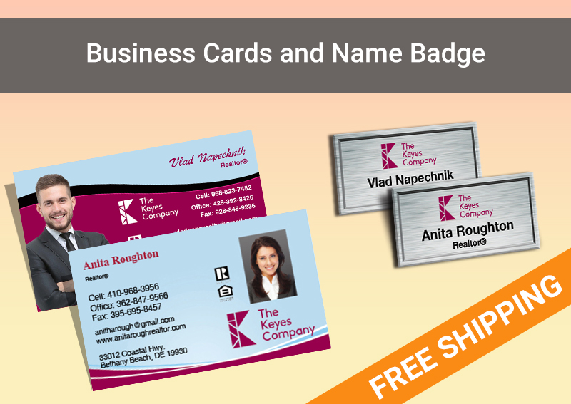 The Keyes Company Real Estate Silver Agent Package - The Keyes Company approved vendor personalized business cards, letterhead, envelopes and note cards | BestPrintBuy.com