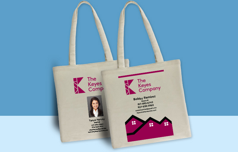 Keyes Real Estate Tote Bags -promotional products | BestPrintBuy.com