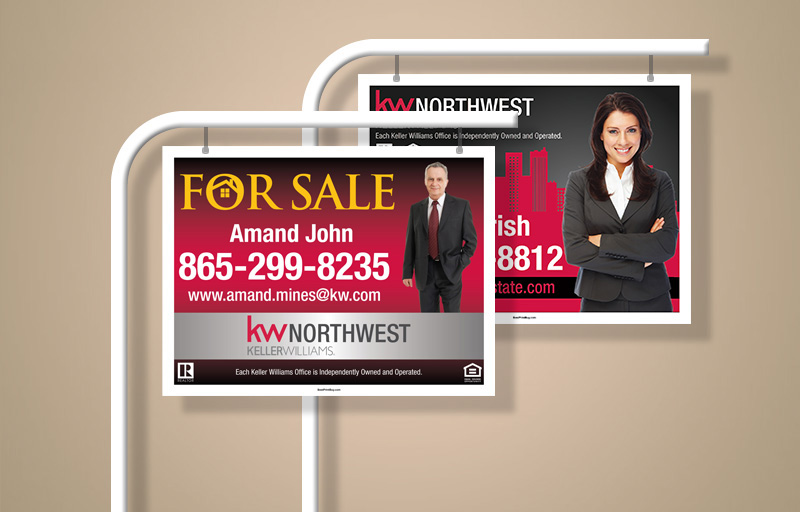 Keller Williams Real Estate Sign Riders - KW approved vendor real estate signs | BestPrintBuy.com