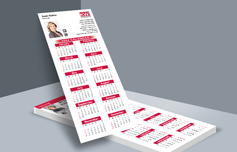 Keller Williams Real Estate Business Card Commercial Calendar Magnets - KW approved vendor personalized marketing materials | BestPrintBuy.com
