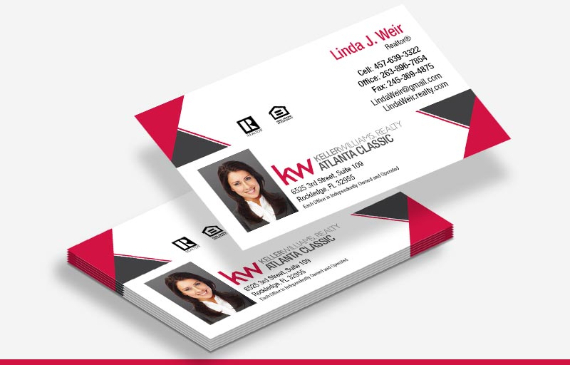 Keller Williams Real Estate Business Cards With Photo - KW Approved Vendor marketing materials | BestPrintBuy.com