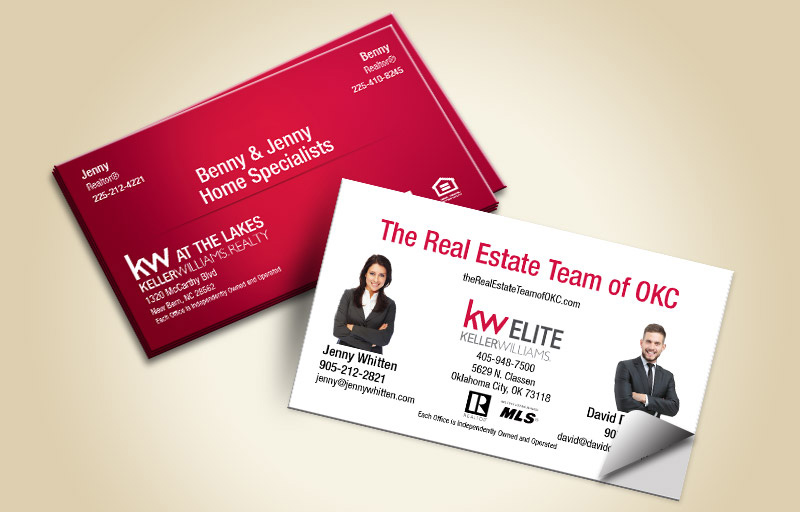 Keller Williams Real Estate Team Business Card Labels - KW Approved Vendor marketing materials | BestPrintBuy.com