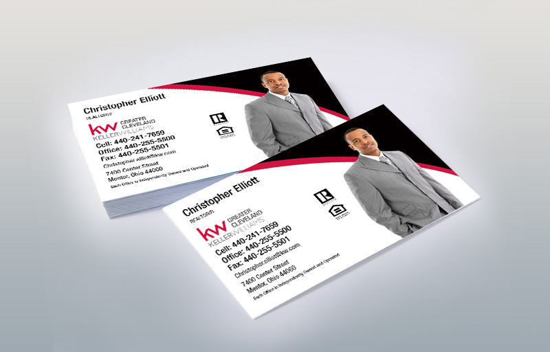 Keller Williams Real Estate Silhouette Business Card Magnets - KW approved vendor personalized marketing materials | BestPrintBuy.com