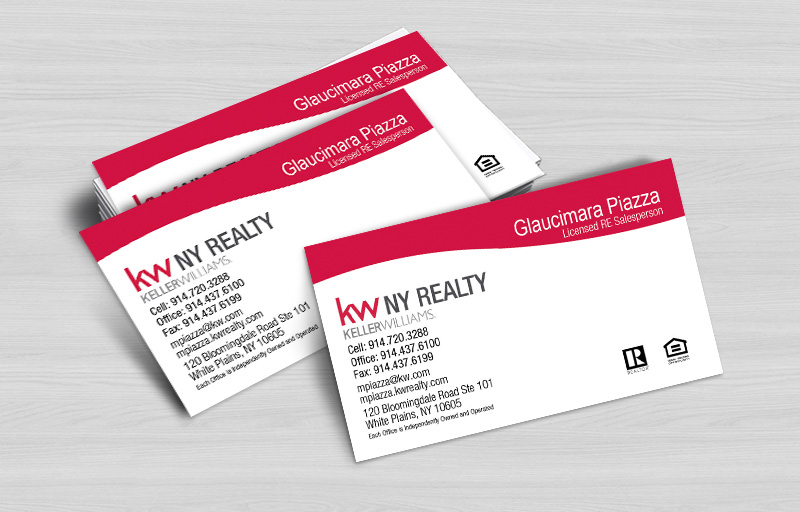 Keller Williams Real Estate Business Card Magnets Without Photo - KW approved vendor personalized marketing materials | BestPrintBuy.com