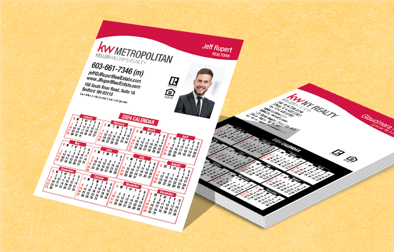 Keller Williams Real Estate Mini Business Card Calendar Magnets - KW approved vendor 2019 calendars | BestPrintBuy.com