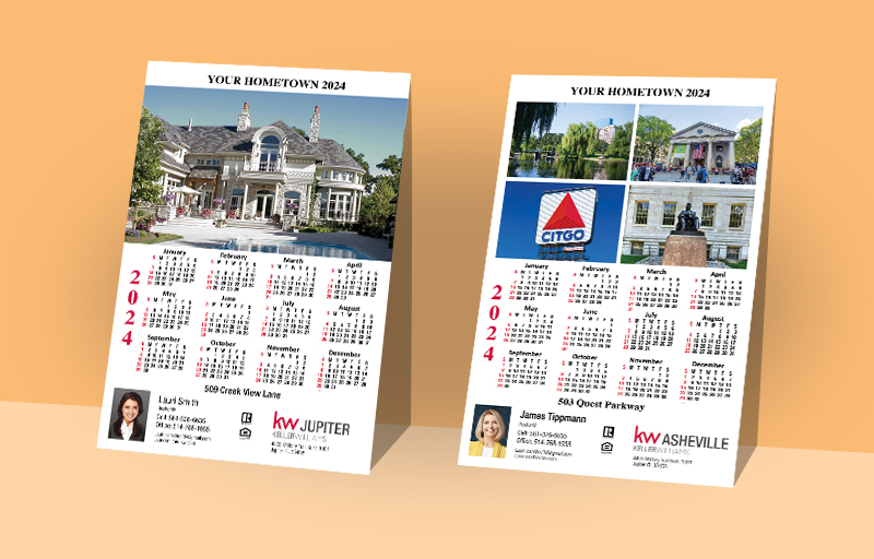 Keller Williams Real Estate Full Calendar Magnets With Photo Option - KW approved vendor 2019 calendars | BestPrintBuy.com