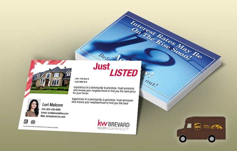 Keller Williams Real Estate EDDM Postcards - KW approved vendor personalized Every Door Direct Mail Postcards | BestPrintBuy.com