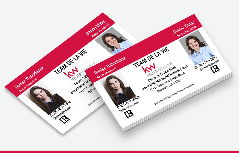 Keller Williams Real Estate Team Business Cards - KW Approved Vendor marketing materials | BestPrintBuy.com