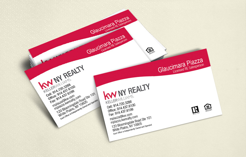 Keller Williams Real Estate Ultra Thick Business Cards Without Photo - KW Approved Vendor - Luxury, Thick Stock Business Cards with a Matte Finish for Realtors | BestPrintBuy.com