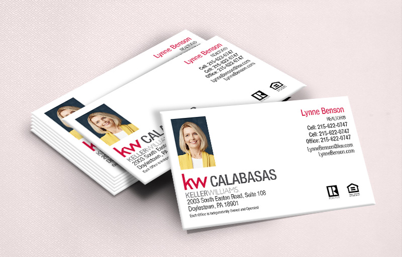 Keller Williams Real Estate Ultra Thick Business Cards With Photo - KW Approved Vendor - Luxury, Thick Stock Business Cards with a Matte Finish for Realtors | BestPrintBuy.com