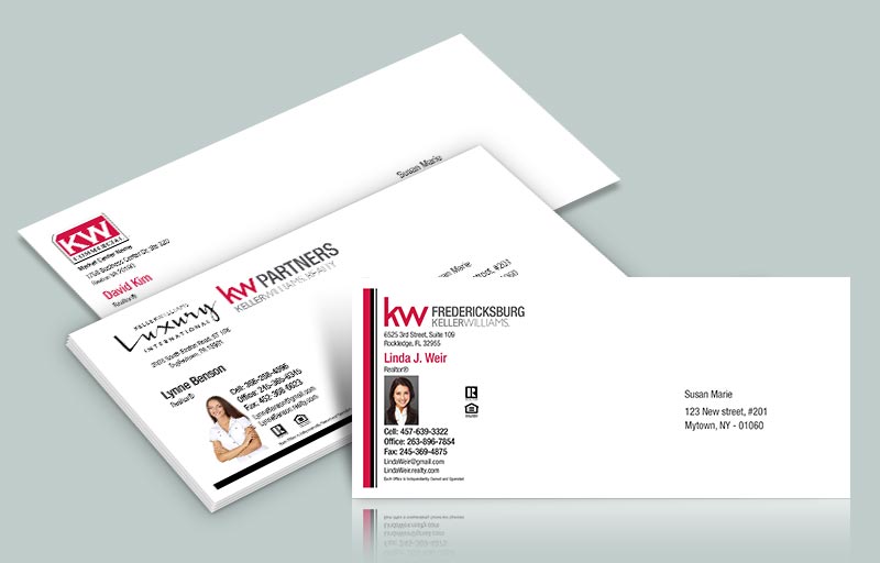 Keller Williams Real Estate #10 Envelopes - KW Approved Vendor Custom #10 Envelopes Stationery for Realtors | BestPrintBuy.com