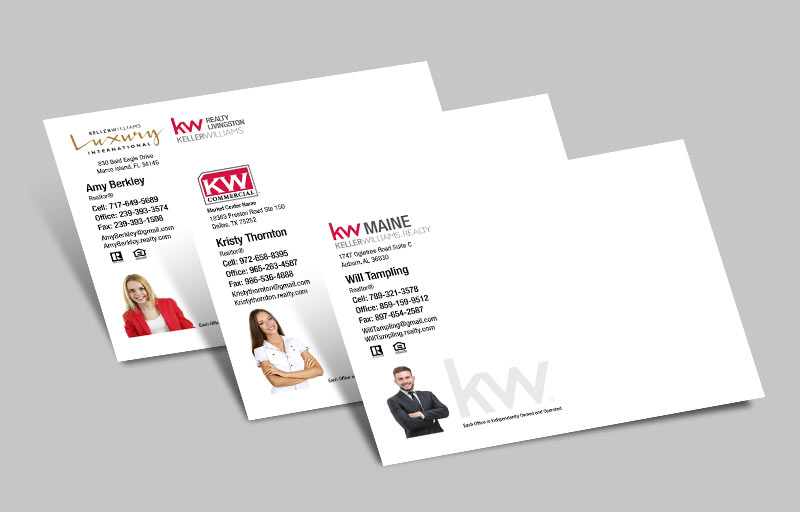 Keller Williams Real Estate Agent A2 Envelopes - KW Approved Vendor custom stationery, A2 Standard envelopes for Realtors | BestPrintBuy.com