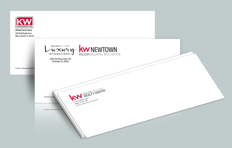 Keller Williams Real Estate #10 Office Envelopes - KW Approved Vendor - Custom Stationery Templates for Realtors | BestPrintBuy.com