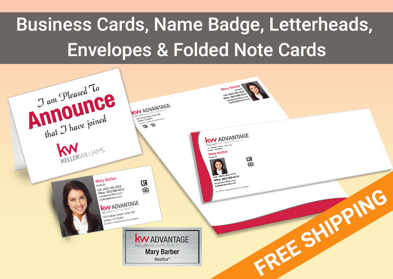 Keller Williams Real Estate BC Agent Package - KW approved vendor personalized business cards| BestPrintBuy.com