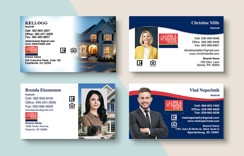 Long and Foster Real Estate Business Card Magnets - Long and Foster  magnets with photo and contact info | BestPrintBuy.com