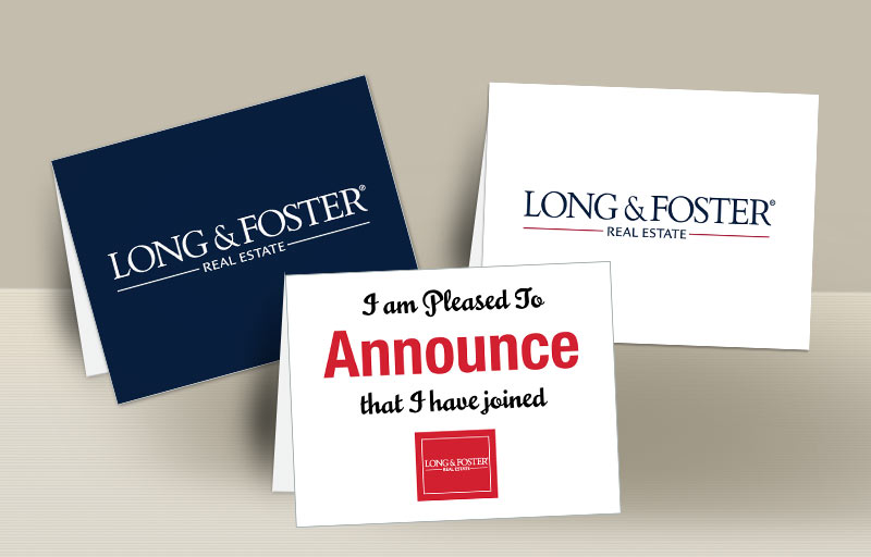 Long and Foster Real Estate Blank Folded Note Cards -  stationery | BestPrintBuy.com