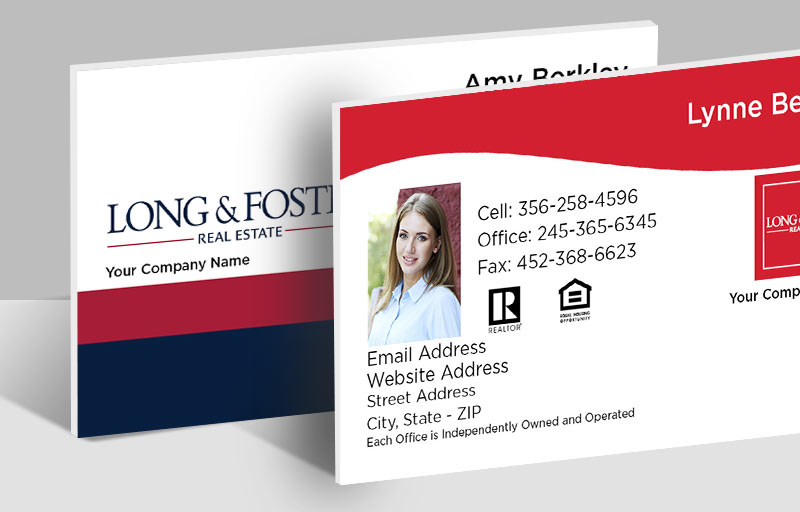 Long and Foster Real Estate Ultra Thick Business Cards - Thick Stock & Matte Finish Business Cards for Realtors | BestPrintBuy.com