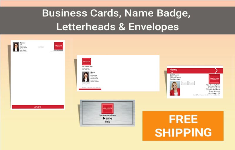 Long and Foster Real Estate Bronze Agent Package - Long and Foster approved vendor personalized business cards, letterhead, envelopes and note cards | BestPrintBuy.com