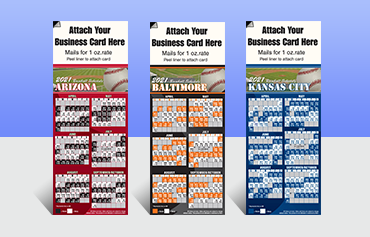 Coldwell Banker Peel N’ Stick Baseball Schedule Magnets