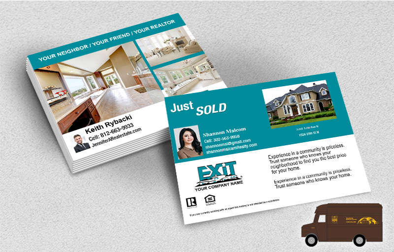 Exit Realty Real Estate Postcards (Delivered to you) - EXIT postcard templates | BestPrintBuy.com