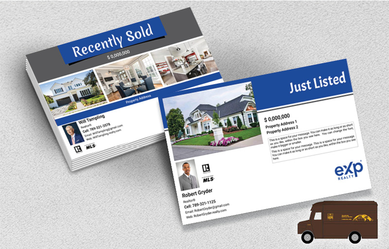 eXp Realty Real Estate Postcards (Delivered to you) - EXP postcard templates | BestPrintBuy.com