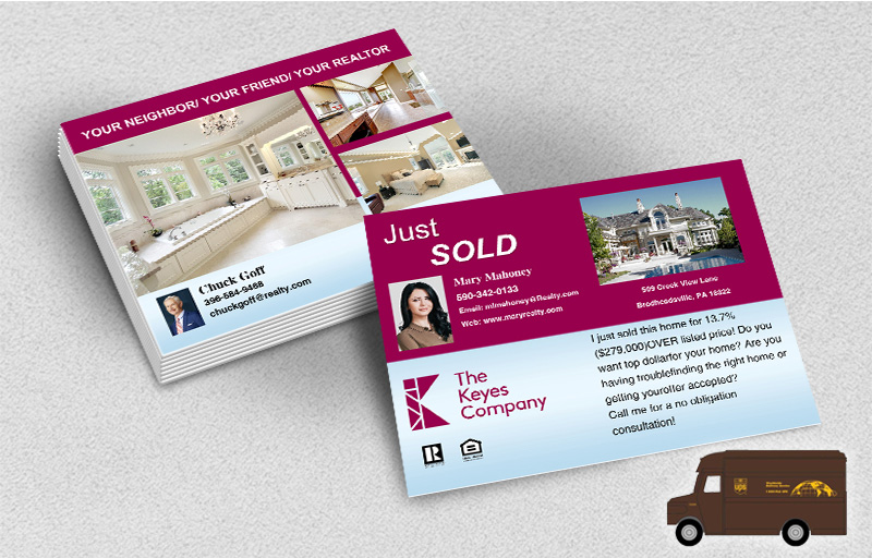 The Keyes Company Real Estate Postcards (Delivered to you) - The Keyes Company  postcard templates | BestPrintBuy.com