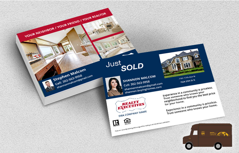 Realty Executives Real Estate Postcards (Delivered to you) - REI postcard templates | BestPrintBuy.com