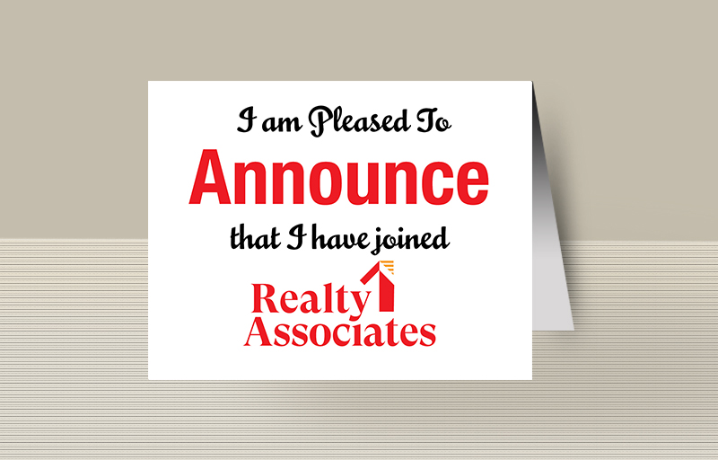 Realty Associates Real Estate Blank Folded Note Cards -  stationery | BestPrintBuy.com